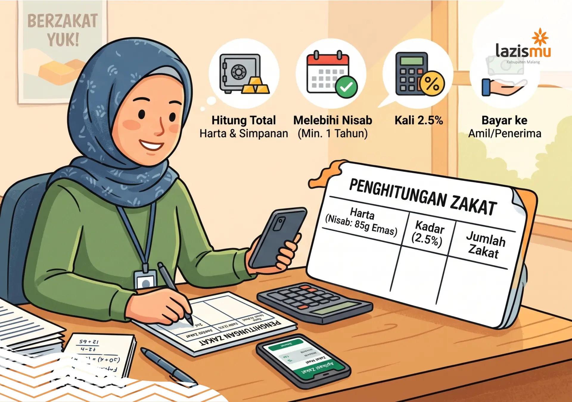 Cara Menghitung Zakat Profesi Menurut Fatwa Tarjih - LAZISMU MALANG