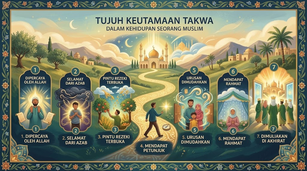 Tujuh Keutamaan Takwa dalam Kehidupan Seorang Muslim
