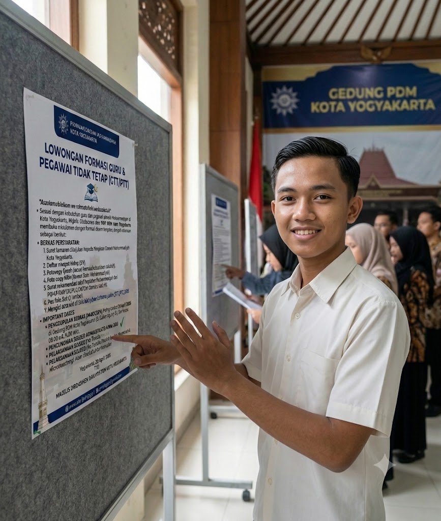 Lowongan Formasi Guru/pegawai Tidak Tetap Persyarikatan Muhammadiyah Kota Yogyakarta