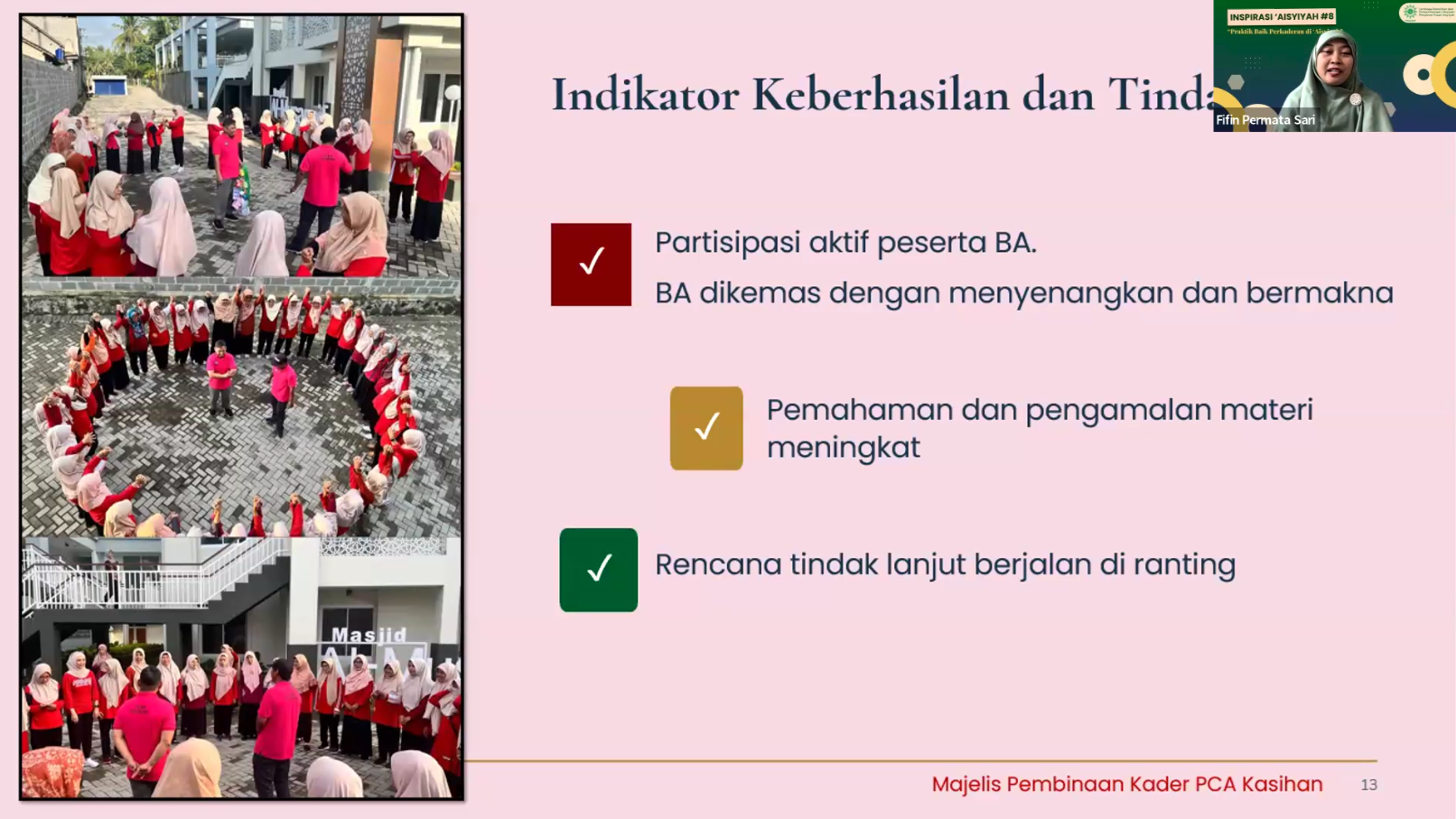 Webinar Inspirasi ‘Aisyiyah #8 Bahas Praktik Baik Perkaderan untuk Keberlanjutan Gerakan