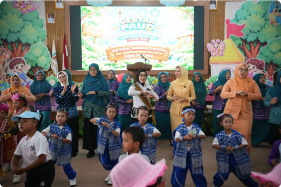 Bunda PAUD Way Kanan Buka Gebyar Bunda PAUD 2026, Dorong Kemandirian dan Budaya Literasi Anak Sejak Dini