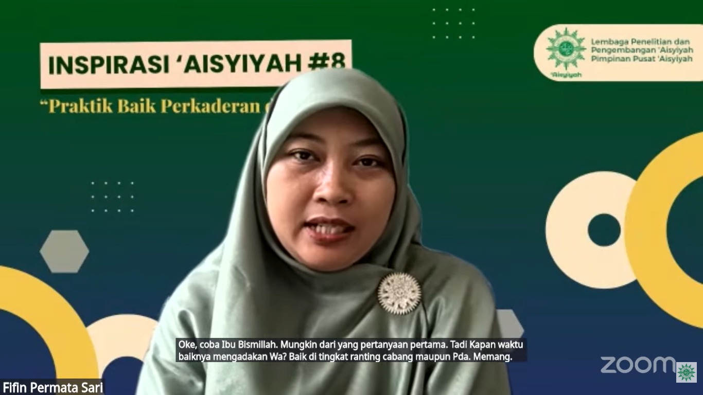 MPK PCA Kasihan Angkat Praktik Baik Perkaderan Baitul Arqam di Webinar Inspirasi Aisyiyah #8