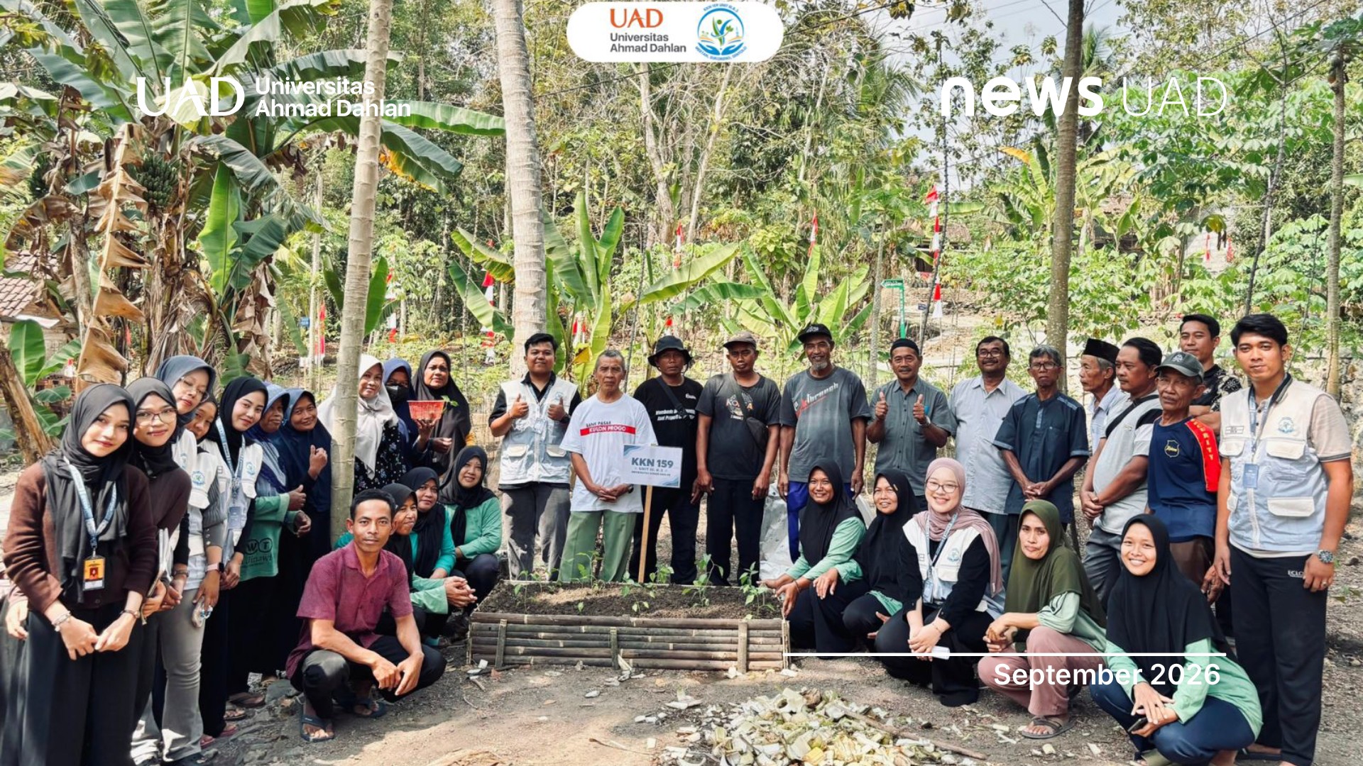 KKN UAD 159 Kenalkan Teknik Hügelkultur kepada Masyarakat Padukuhan Mertan