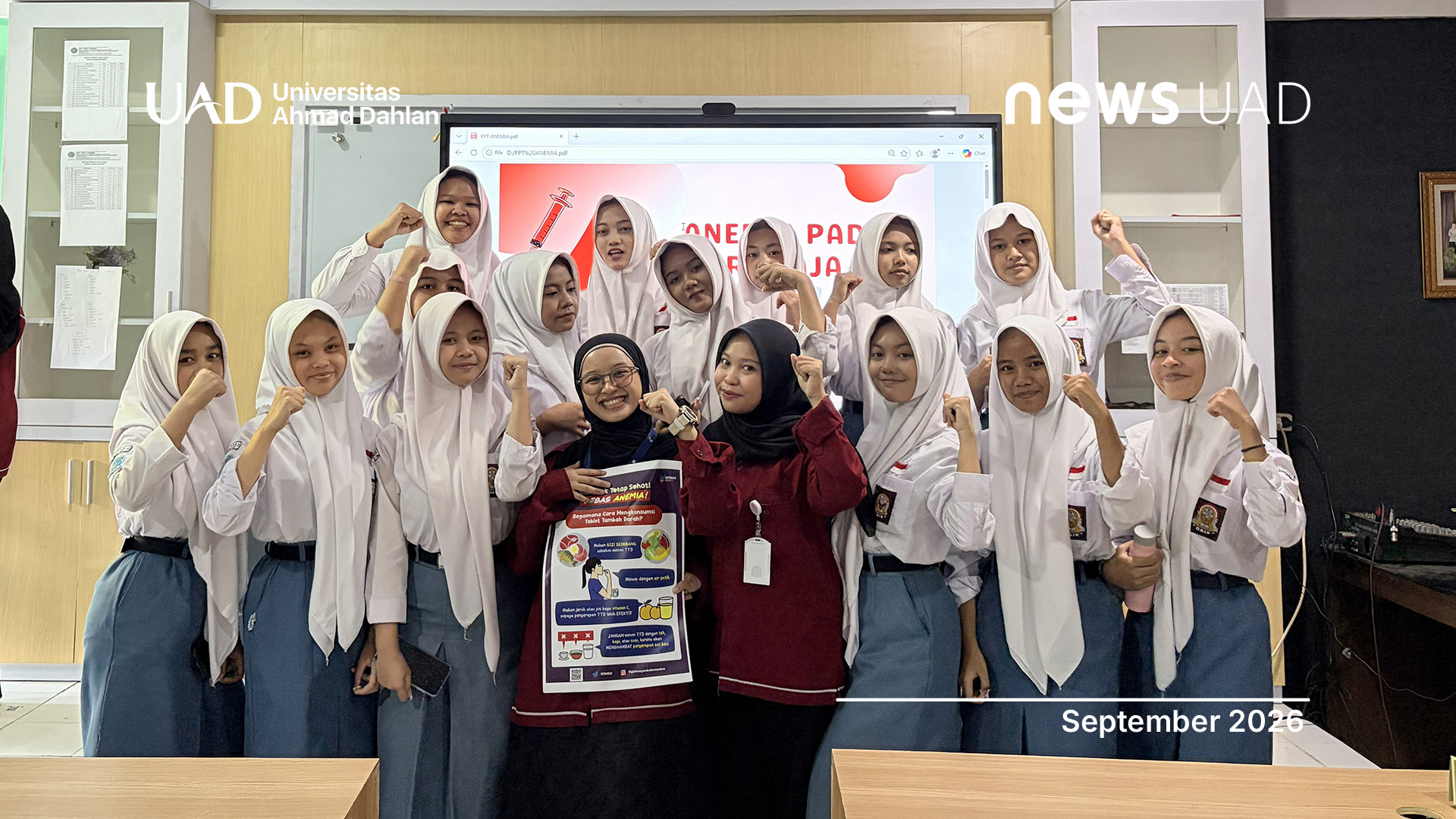 Edukasi Pencegahan Anemia, Mahasiswa Gizi UAD Inisiasi Program BERSERI