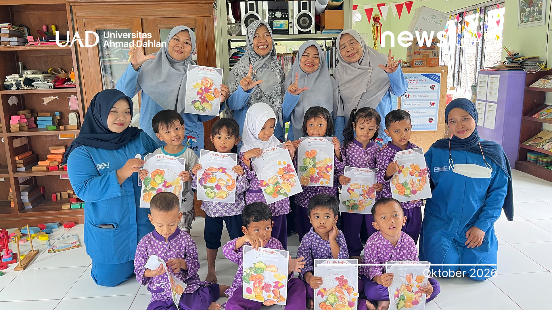 Mahasiswa UAD Beri Edukasi Tentang Gizi Seimbang di SPS PAUD Larashati