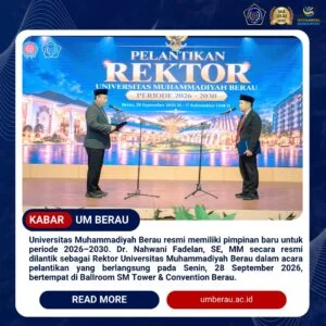 Dr. Nahwani Fadelan Resmi Dilantik sebagai Rektor UM Berau Periode 2026–2030
