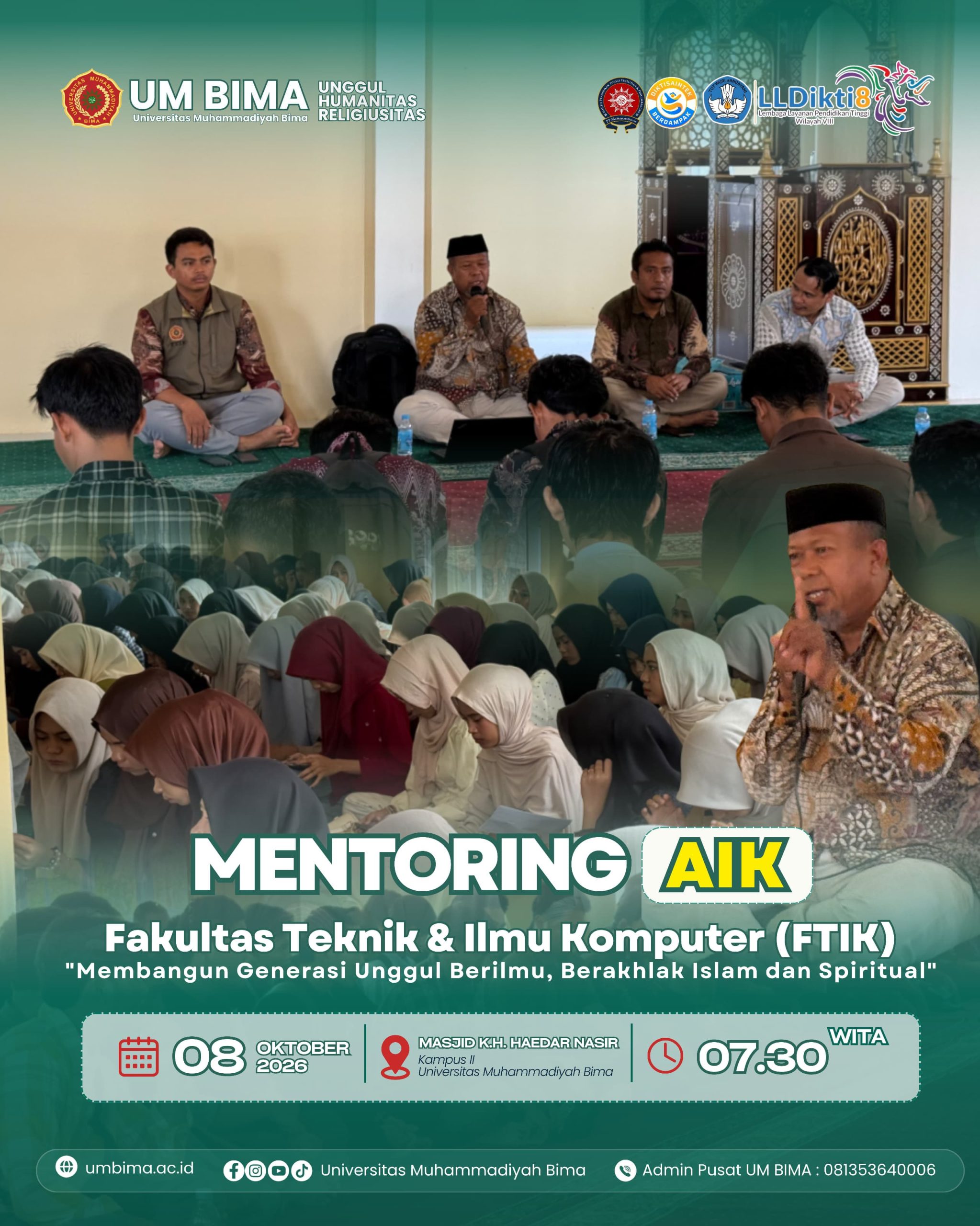 Mentoring AIK FTIK UM Bima Tekankan Pentingnya Ilmu, Ibadah, dan Karakter