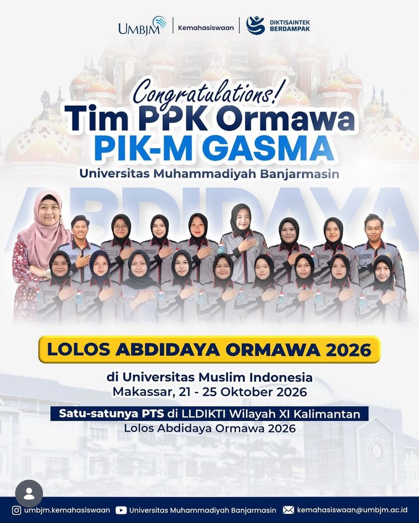 Tim PPK Ormawa PIK-M GASMA UMBJM Lolos Abdidaya Ormawa 2026