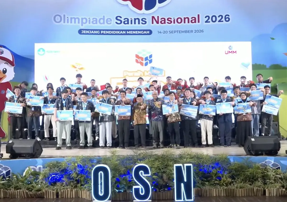 Kemendikdasmen Umumkan Peraih Medali Emas OSN 2026 di Malang