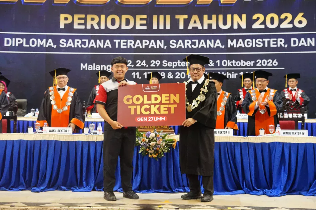 Wisuda ke-123 Universitas Muhammadiyah Malang, Rektor Resmi Buka PMB Gen 27 dan Siapkan Beragam Beasiswa
