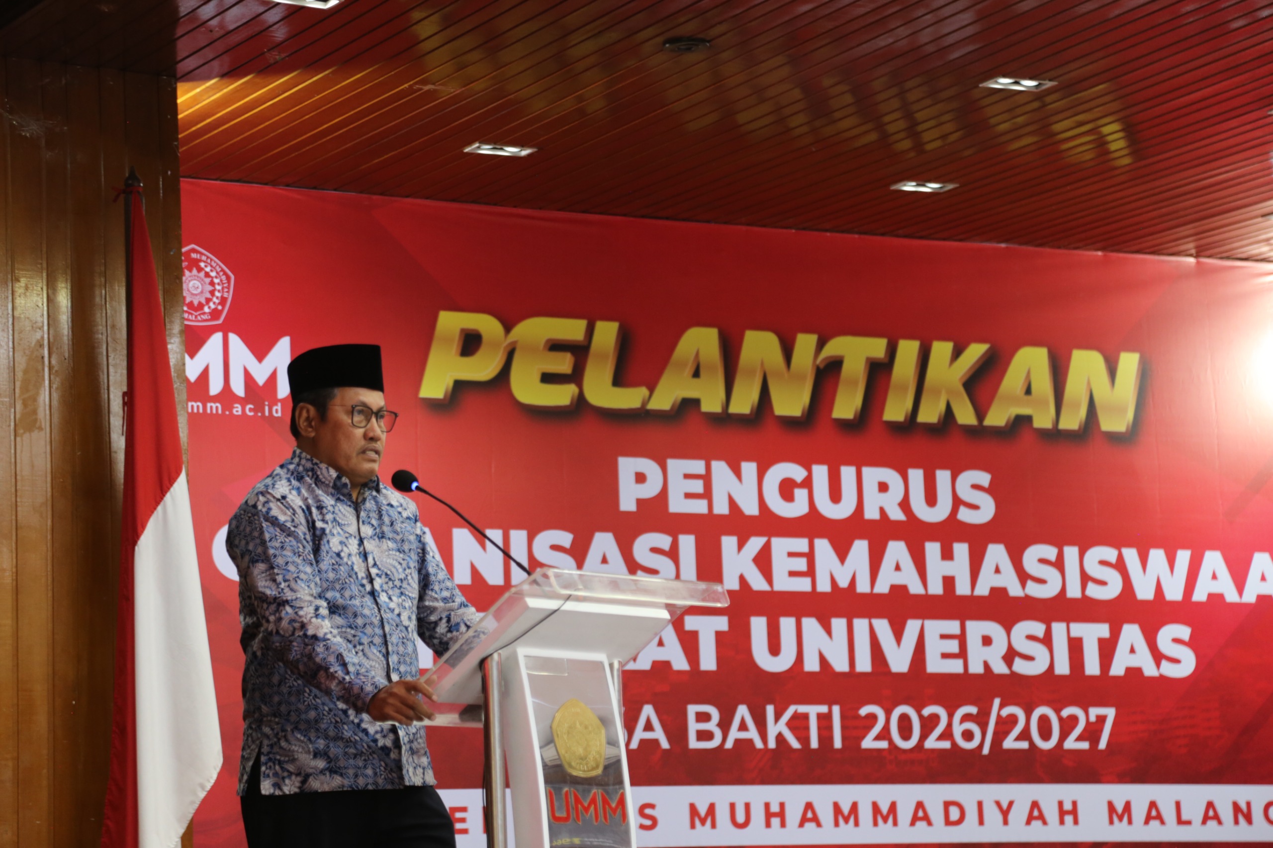 Rektor UMM Bekali Pengurus Ormawa Mulai Dari Pimpin Organisasi, Baca Perubahan, hingga Ciptakan Dampak
