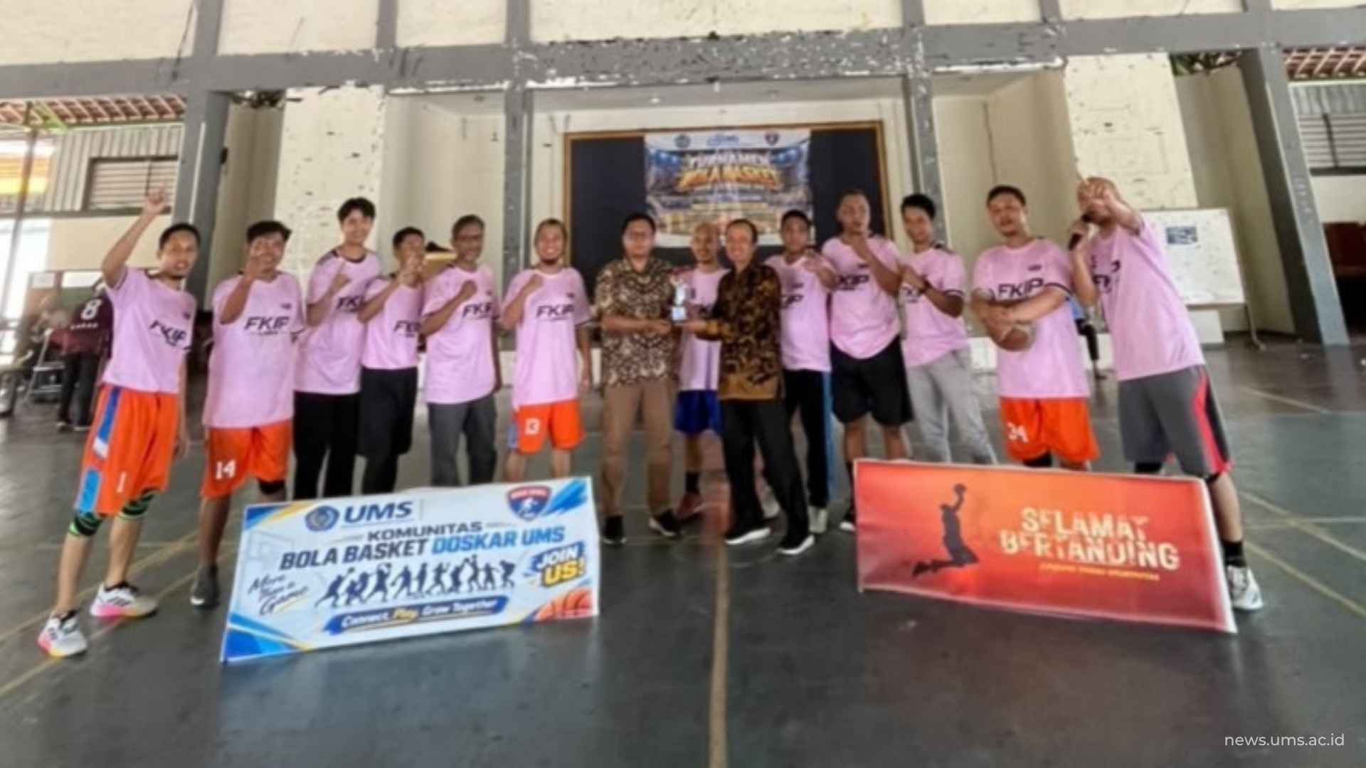 Turnamen Basket Meriahkan Harijadi ke-68 UMS, FKIP Berjaya di Kategori Putra dan Putri