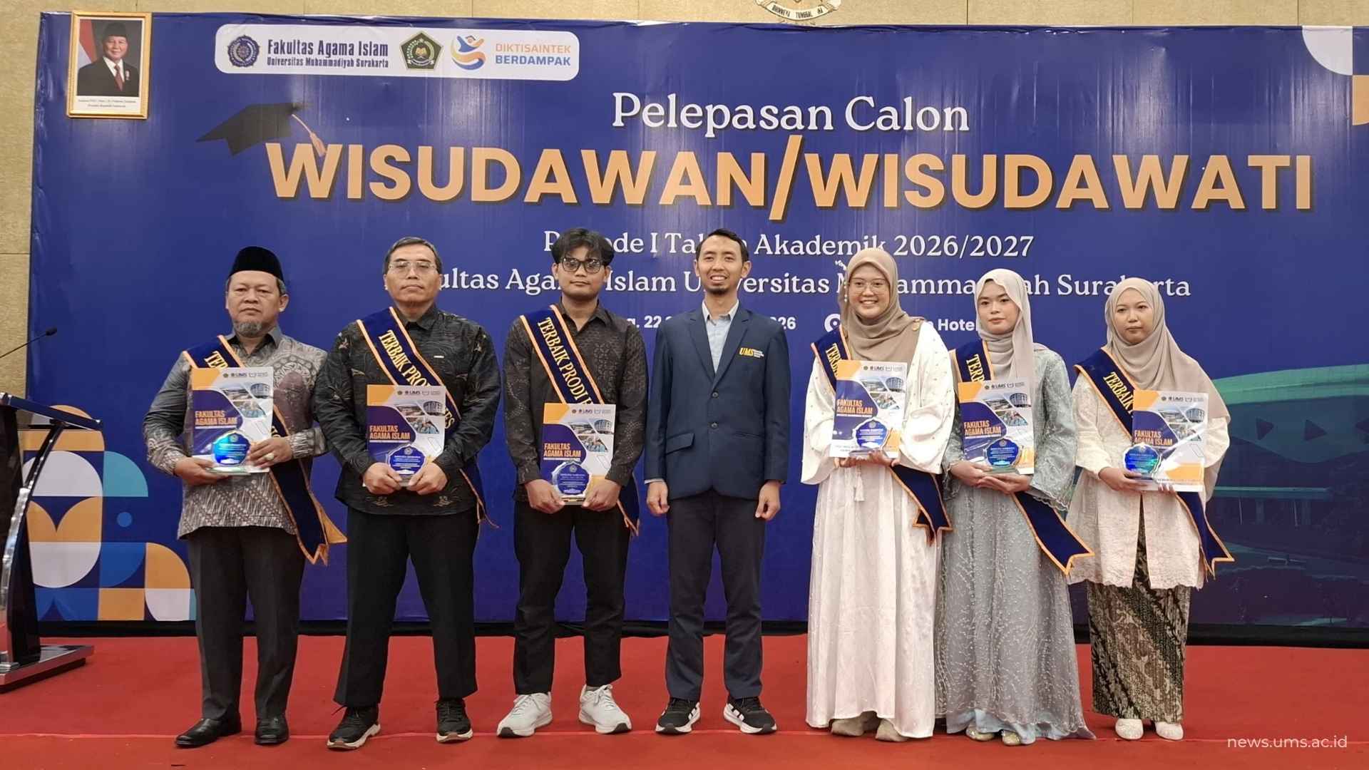 Lepas 123 Calon Wisudawan, FAI UMS Tekankan Integritas dan Adaptasi di Dunia Kerja
