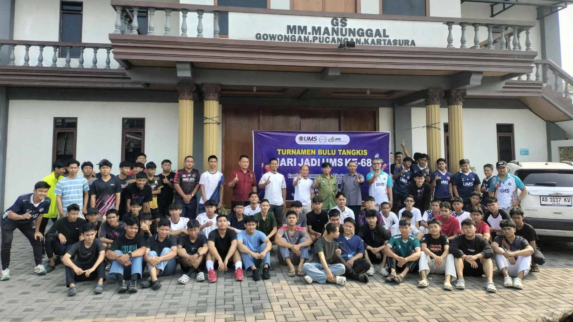 UMS Gelar Turnamen Bulutangkis Eksternal, Diikuti 30 Pasangan dari 21 Sekolah Se-Solo Raya