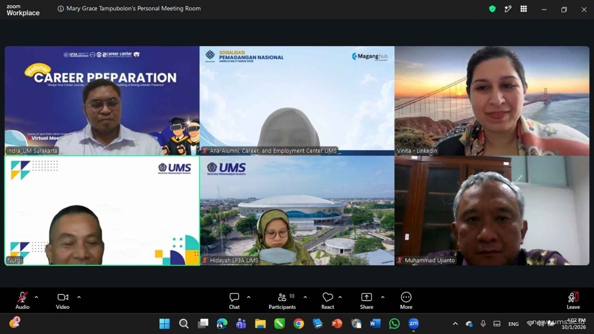 Suasana Penjajakan Kolaborasi UMS dengan LinkedIn