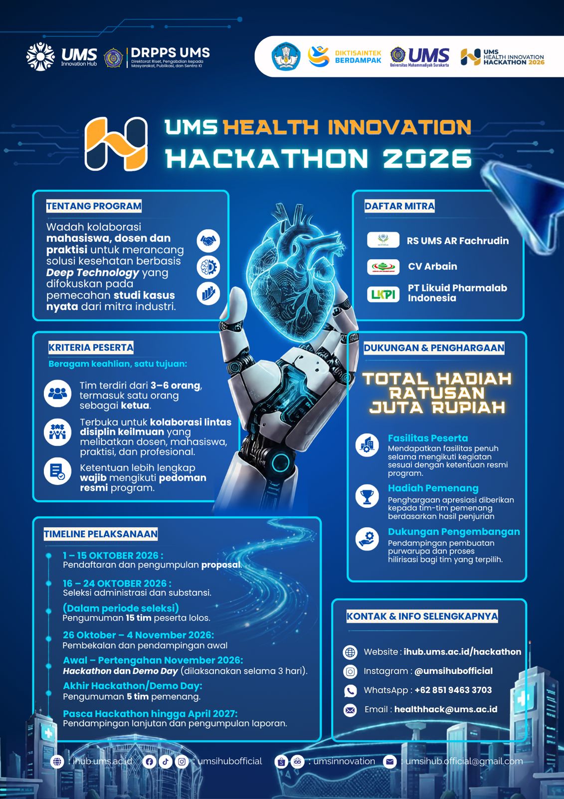 Health Innovation Hackathon 2026, UMS Buka Peluang bagi Peserta Multidisiplin