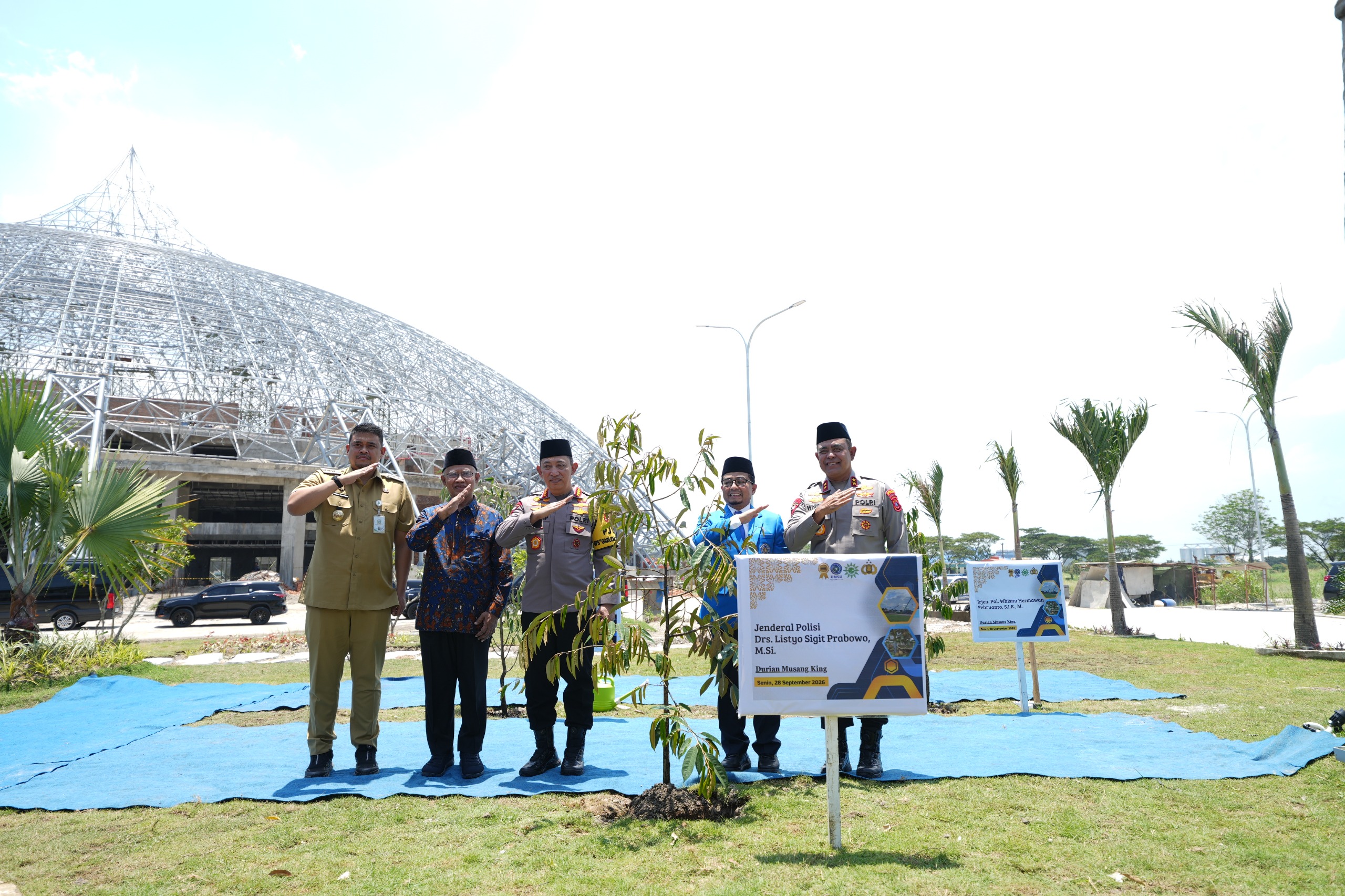 Rektor Dampingi Ketum PP Muhammadiyah dan Kapolri Tinjau Venue Muktamar 2027 di Kampus Terpadu UMSU