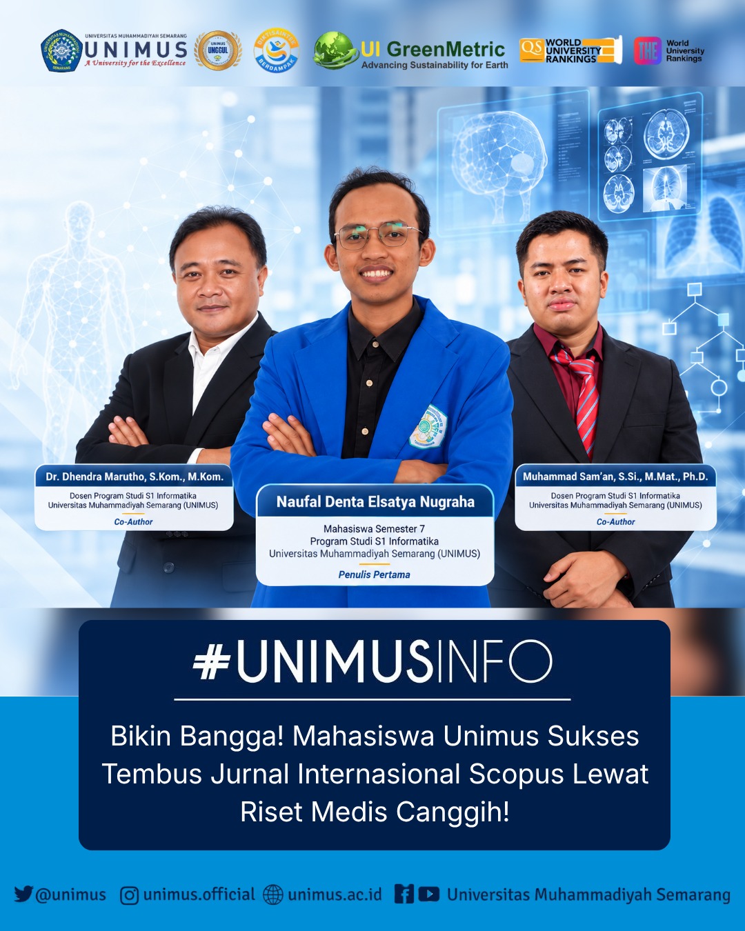 Bikin Bangga! Mahasiswa Unimus Sukses Tembus Jurnal Internasional Scopus Lewat Riset Medis Canggih!