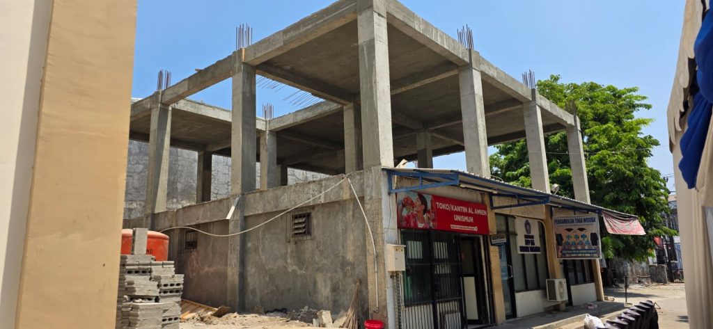 Perkembangan Pembangunan Gedung Ika Unismuh Makassar 