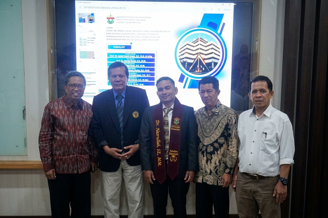 Ketua Prodi Manajemen Unismuh Nasrullah Raih Doktor di Unhas, Tuntaskan Studi dalam 2 Tahun 2 Bulan