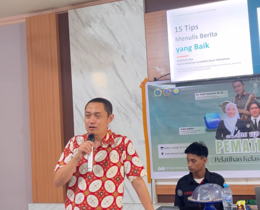 Kepala Humas Unismuh Bekali Mahasiswa FAI Melukis Peristiwa dengan Kata