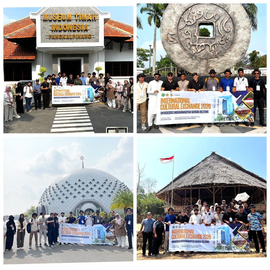 Menapak Sejarah dan Budaya Bangka, Mahasiswa International Unmuh Babel Jelajah Nol Kilometer Hingga Gebong Memarong