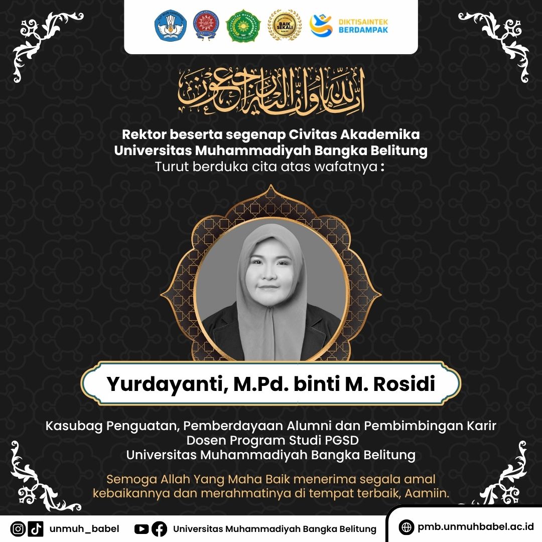 Innalillahi wa Inna lillah roji’un, Unmuh Babel Berduka atas Berpulangnya Dosen Yurdayanti, M.Pd.
