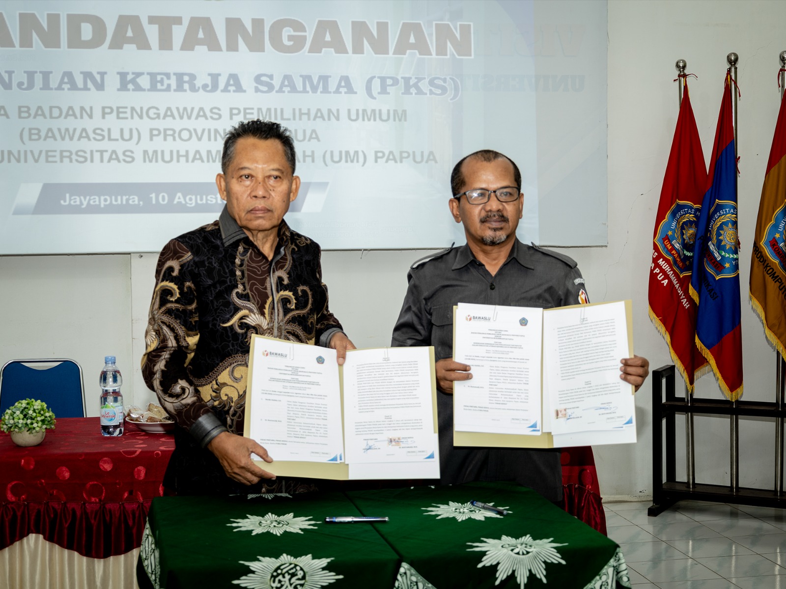 Universitas Muhammadiyah Papua dan Bawaslu Provinsi Papua Perkuat Kerja Sama melalui Penandatanganan PKS